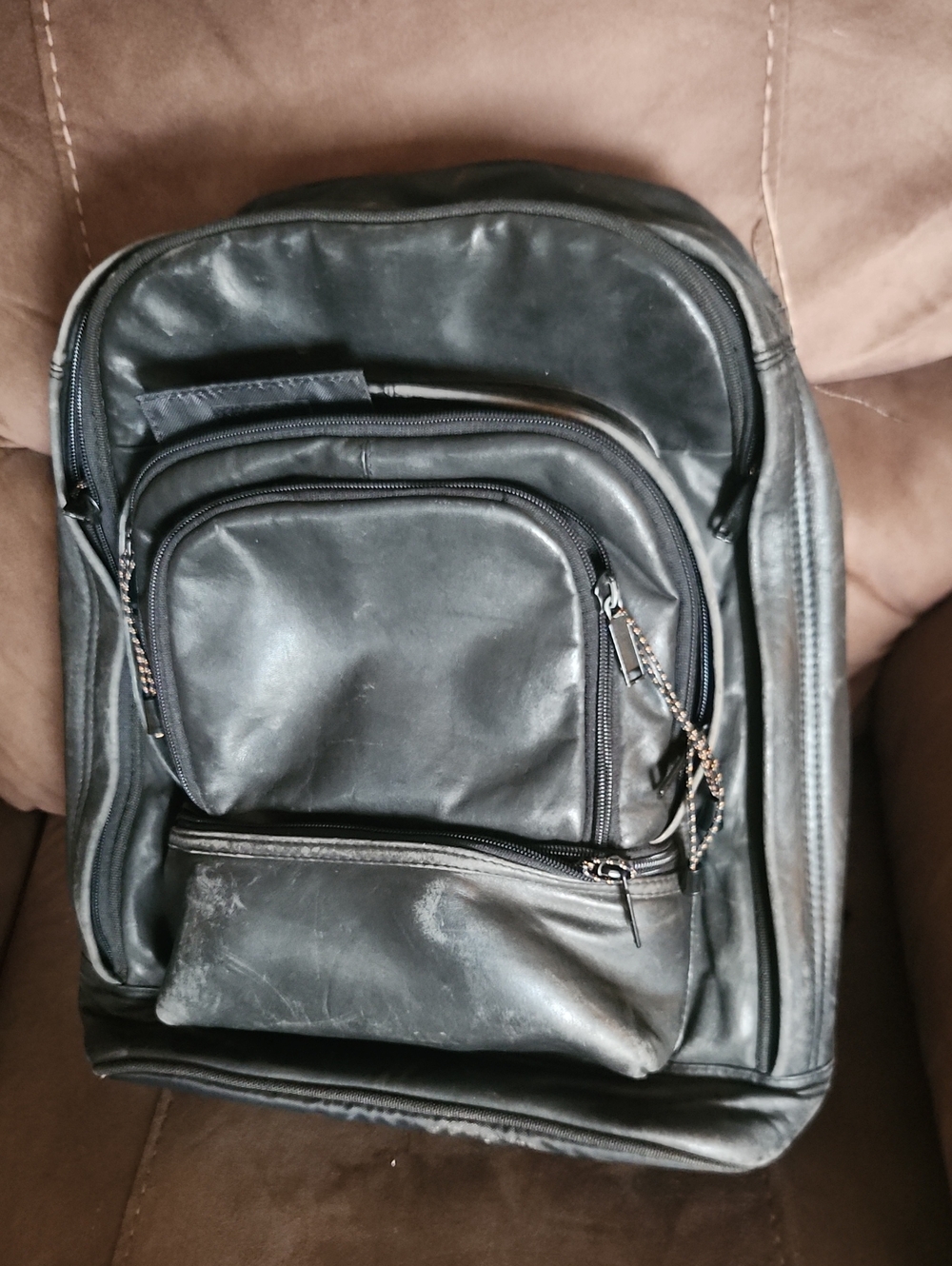 Vintage Wilsons Leather Black Backpack